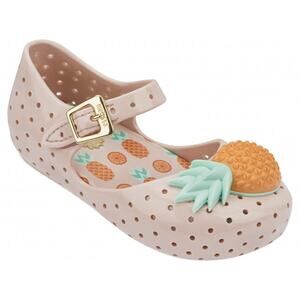 MINI MELISSA pink Mary jane strap sandals sz 7 toddler pineapples